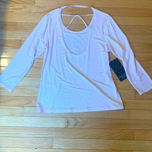 Vie Active Yoga Club top. Size Large. Carley Long sleeve. Dusty Petal L. NWT new